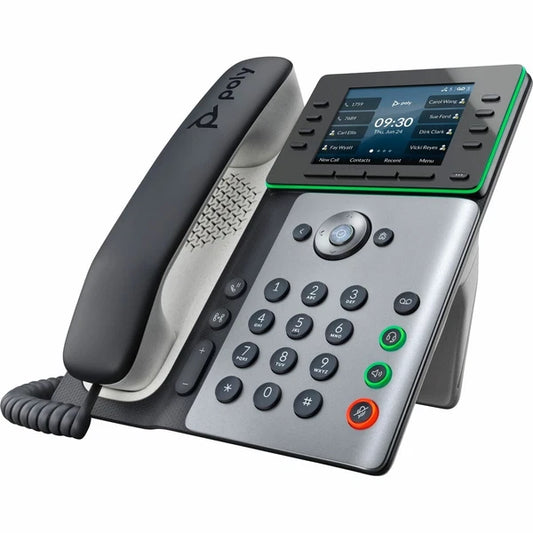 89B53AA#ABA - HP Poly Edge E350 IP Phone Corded Corded/Cordless Wi-Fi Bluetooth Desktop