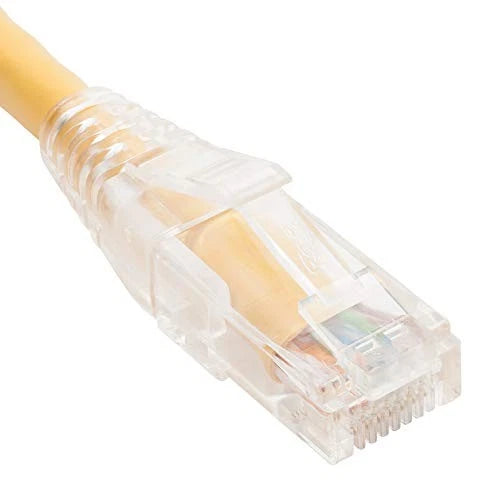 ICPCST03YL - ICC CAT6 Clear Boot Patch Cord 3ft 6 Network Cable