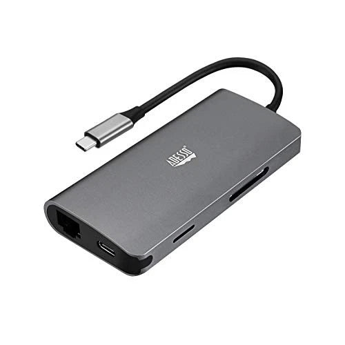 243179 - Adesso 8-in-1 USB-C Multi-Port Docking Station