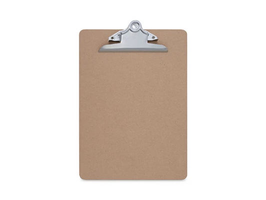 UNV40304VP - Universal Hardboard Clipboard 1" 8 1/2 x 11 Brown 3/