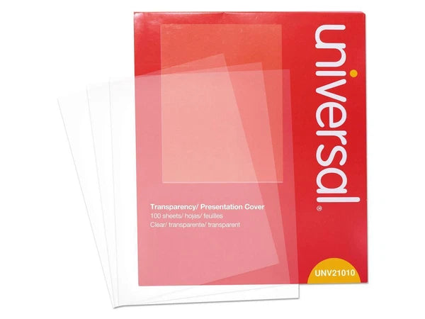 UNV21010 - Universal Transparent Sheets B&W Laser/Copier Letter