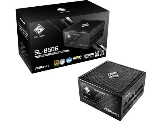 SL-850G - ASRock 850 W ATX3.1 & PCIe5.1 80 PLUS GOLD Full Modular Power