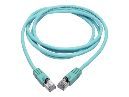N262-008-AQ - Tripp Lite Cat6a 10G STP Snagless Shielded PoE 8ft Ethernet Cable