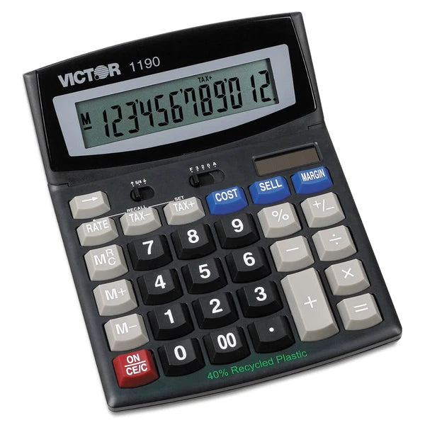 VCT1190 - Victor 1190 Executive Desktop Calculator 12-Digit LCD