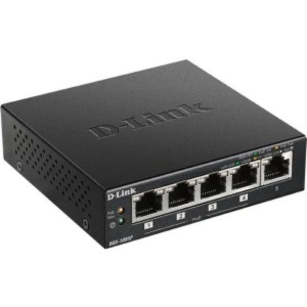 DGS1005P - D-Link 5-Port Desktop Gigabit PoE+ Switch