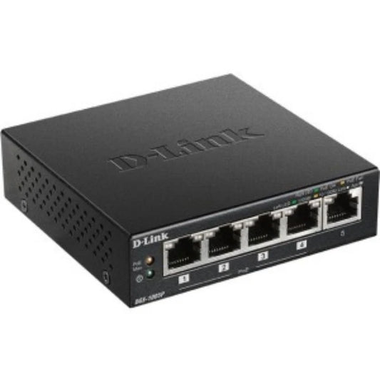 DGS1005P - D-Link 5-Port Desktop Gigabit PoE+ Switch