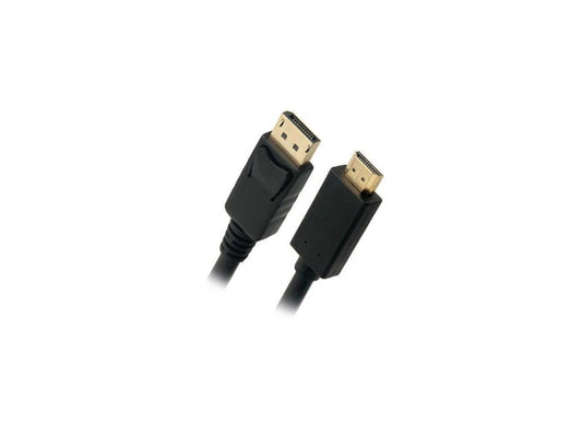DP-15-HDMI - Omni Gear Male to Male Black DisplayPort to HDMI Cable