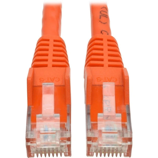 N201-001-OR - Tripp Lite Cat6 Gigabit Snagless Molded UTP Patch Cable Orange
