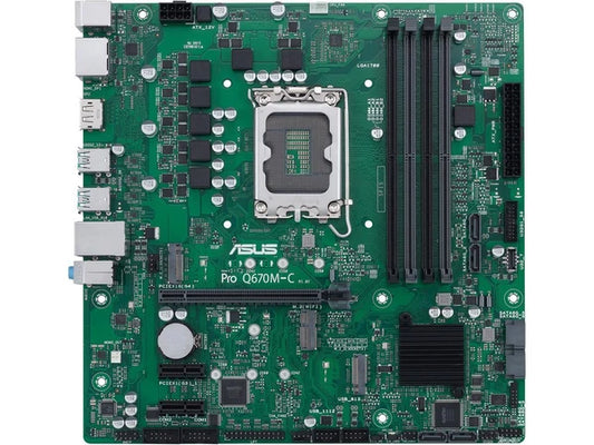 90MB19E0-MVAAYC - Intel Asus PRO Q670M-C-DDR5 LGA 1700 SATA 6Gb/s Micro ATX Motherboard