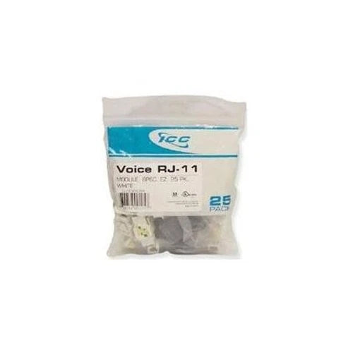 CAT3JK6PKWH - ICC Phone Connector White