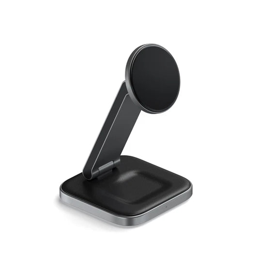 ST-Q21FM - Satechi 2-in-1 Foldable Qi2 Wireless Charging Stand