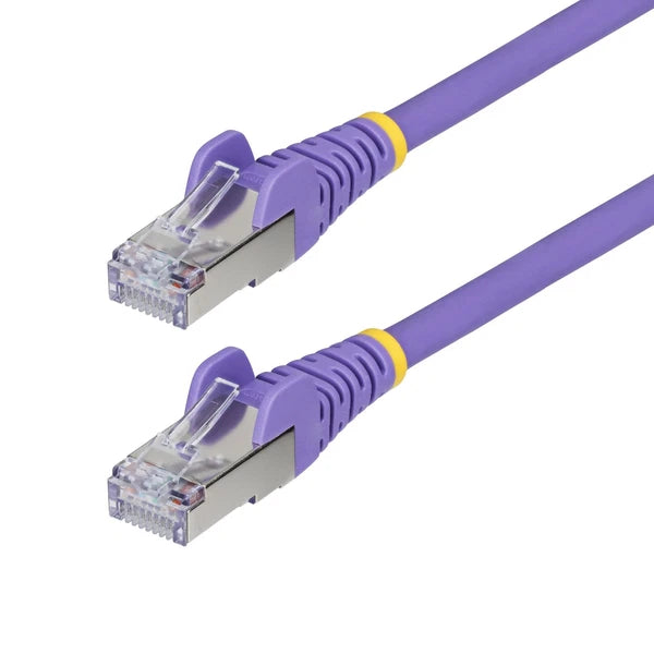 NLPL-6IN-CAT6A-PATCH - StarTech 6in Purple CAT6a Snagless RJ45 10G 100W PoE Ethernet Cable