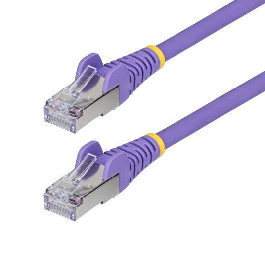 NLPL-6IN-CAT6A-PATCH - StarTech 6in Purple CAT6a Snagless RJ45 10G 100W PoE Ethernet Cable