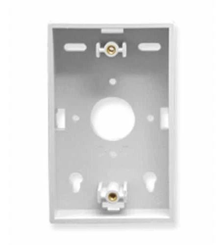 IC250MBSWH - ICC Single Gang Low-profile Mounting Box White Acrylonitrile