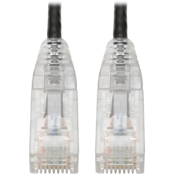 N201-S07-BK - Tripp Lite Cat6 UTP RJ45 Gigabit Snagless Molded Slim Patch Cable