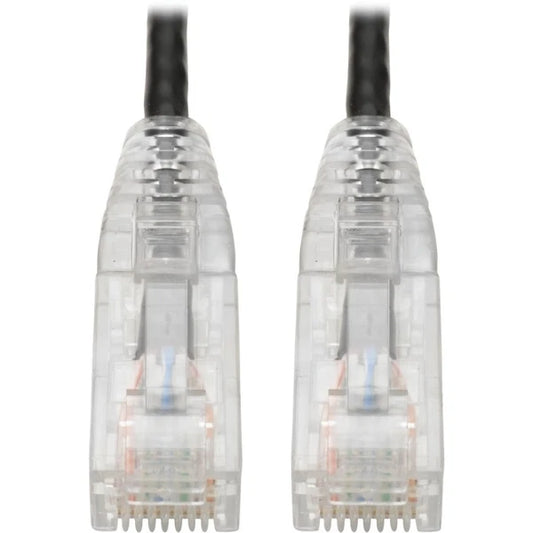 N201-S07-BK - Tripp Lite Cat6 UTP RJ45 Gigabit Snagless Molded Slim Patch Cable