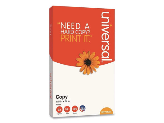 UNV24200RM - Universal Copy Paper 92 Bright 20 lb. 8.5 x 14 Legal Size