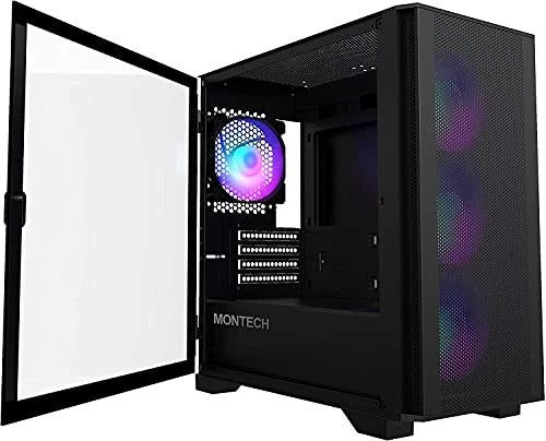 AIR100ARGBBLACK - Montech AIR100ARBGBlack AIR 100 ARBG Micro-ATX Tower