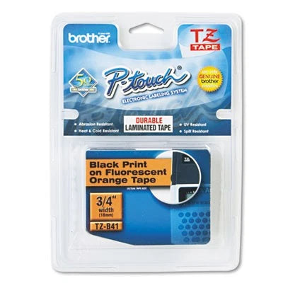 TZEB41 - Brother Tz Standard Adhesive Laminated Labeling Tape 0.7"