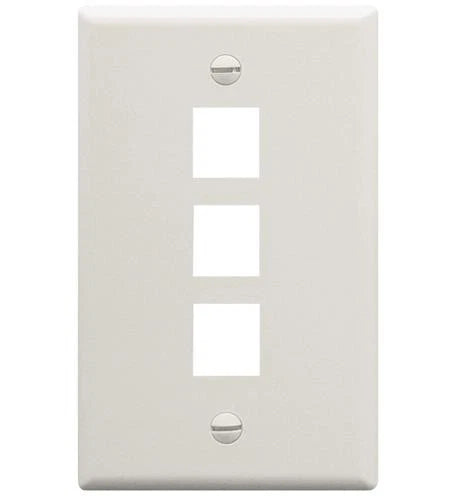 WAV-FACE-3-WH-25PK - Wavenet Faceplate 25 Pk White