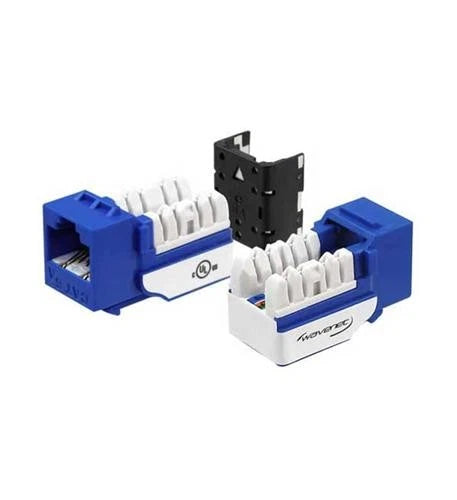 WAV-6AKSJBL-S - Wavenet Cat6a Jack Blue 8p8c