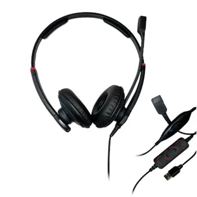 AT1000HSPTTQDG - DataLocker TAA Compliant Push-To-Talk USB Headset