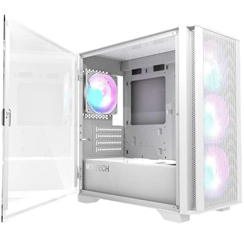 AIR100ARGBWHITE - Montech AIR100ARBGWHITE AIR 100 ARBG Micro-ATX Tower