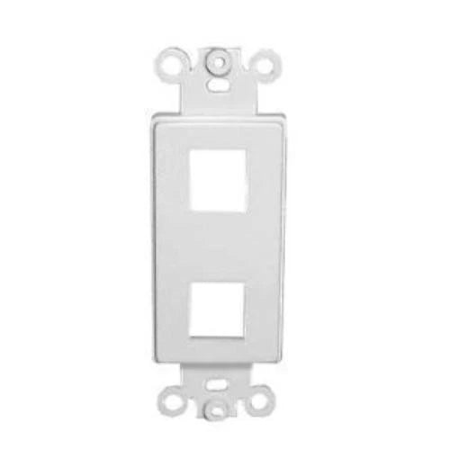 820322 - Vanco Decor Style Multi-Media Wall Plate Inserts 2 Port