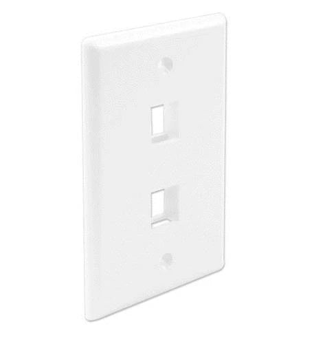 WAV-FACE-2-WH-25PK - Wavenet Faceplate 2-Port 25 Pk White