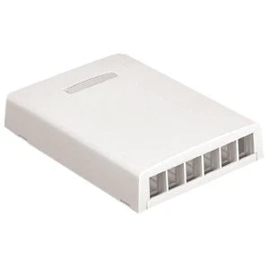 NK6BXWH-AY - Panduit NetKey 6 Sockets Surface Mounting Box
