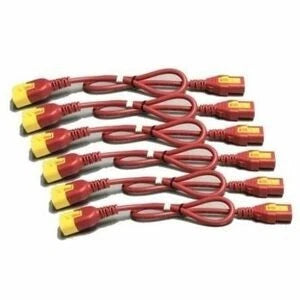 AP8704SNAX340 - APC Power Cord Kit 6 ea Locking C13 to C14 1.2m North America Red