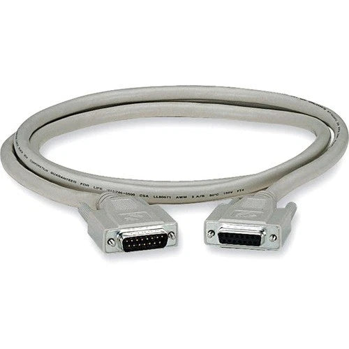 EGM16T-0050-MF - Black Box Male/Female 50ft DB15 Thumbscrew Cable