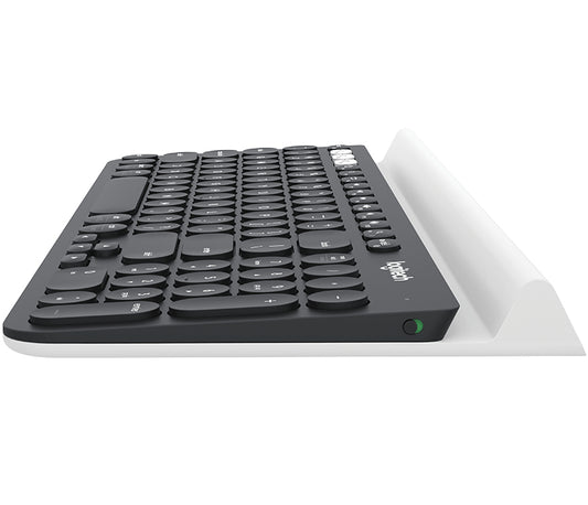 Logitech K780 keyboard RF Wireless + Bluetooth QWERTY English Black, White