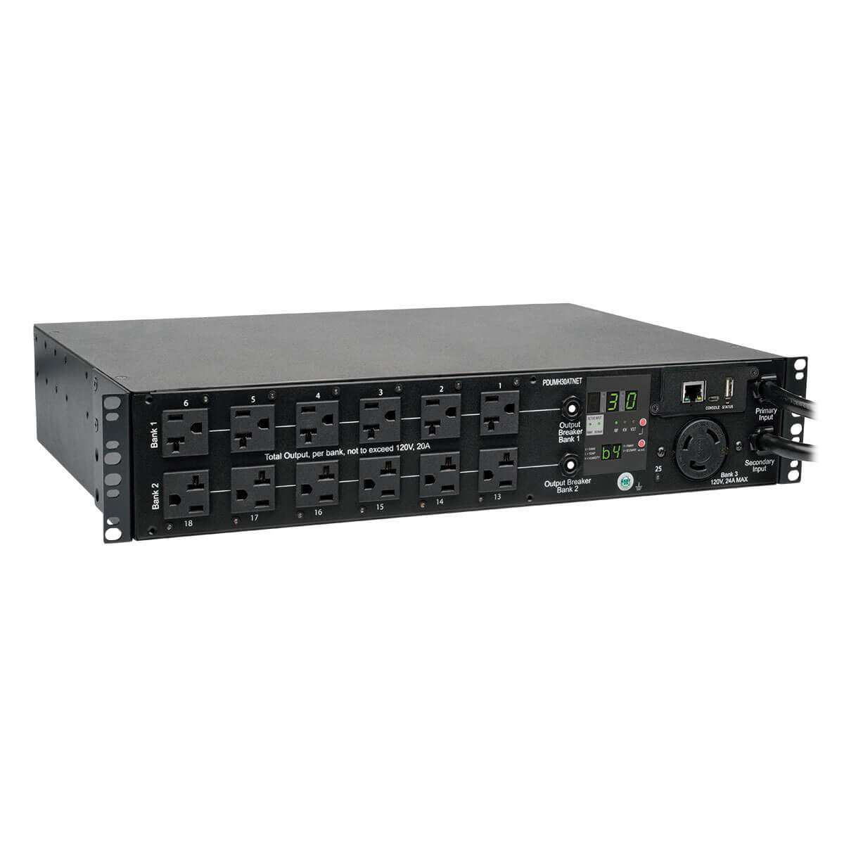 Tripp Lite PDUMH30ATNET power distribution unit (PDU) 25 AC outlet(s) 2U Black