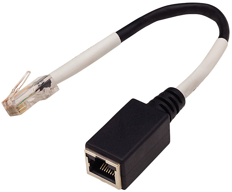 ETHERLITE RJ45 8 PIN FEMALE TO TS RJ45 10 PIN MALE 6INCH CABLE PACKAGE OF 16.