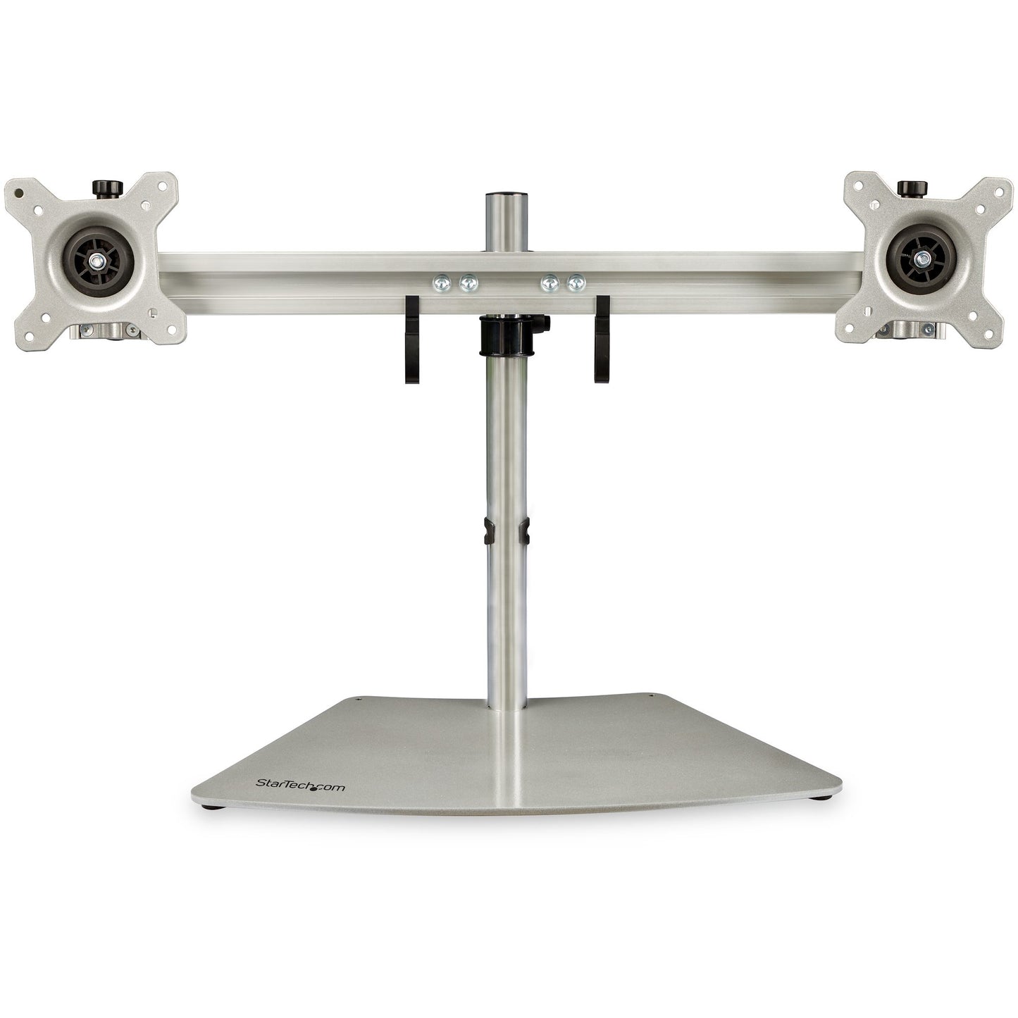 VESA 75X75/100X100MM FREE STANDING DUAL MONITOR STAND FOR DISPLAYS UP TO 24IN (1