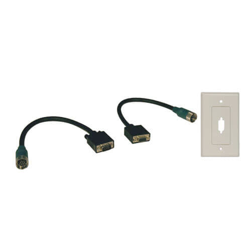 EASY PULL TYPE-A VGA CONNECTOR KIT RGB WITH FACEPLATE M/F