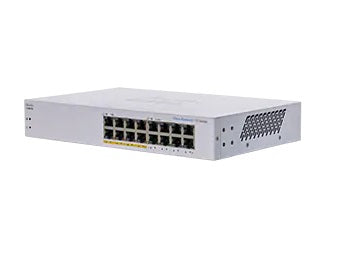 Cisco CBS110 Unmanaged L2 Gigabit Ethernet (10/100/1000) Power over Ethernet (PoE) 1U Gray