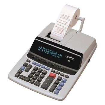 SHA2652H - Sharp Two-Color Printing Calculator 12-Digit Fluorescent Black