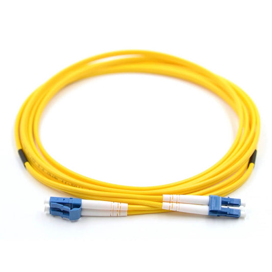 C2G 9M LC-LC 9/125 OS1 DUPLEX SINGLEMODE FIBER OPTIC CABLE (TAA COMPLIANT) - YEL