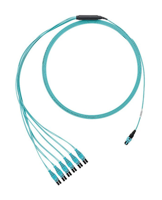 Panduit FXTRP8NQSONF006 fiber optic cable 72" (1.83 m) PanMPO 12x LC OM3 Aqua color