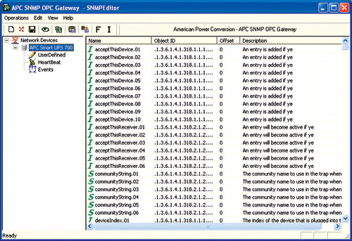 APC SNMP OPC Gateway UL