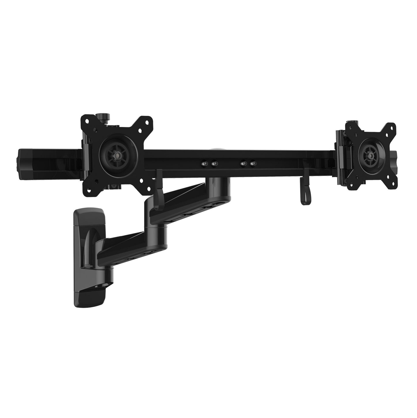 VESA 75X75/100X100MM DUAL COMPUTER MONITOR WALL MOUNT FOR 2 DISPLAYS UP TO 24IN