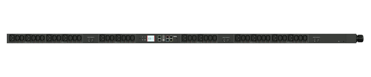 3PH, 208V AC, 30A (24A/PH RATED); 42 OUTLETS: 30X C13, 12X C19; PLUG: NEMA L21-3