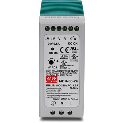 TI-M6024 - Trendnet 60 W SINGLE OUTPUT INDUSTRIAL DIN-RAIL POWER SUPPLY