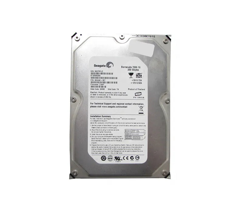 ST3250620A - Seagate 250GB 7200 RPM 16MB CACHE