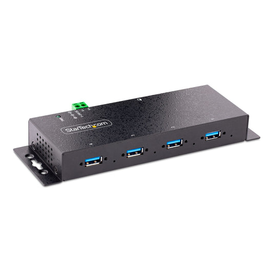 StarTech.com 5G4AINDNP-USB-A-HUB interface hub USB 3.2 Gen 1 (3.1 Gen 1) Type-B 5000 Mbit/s Black