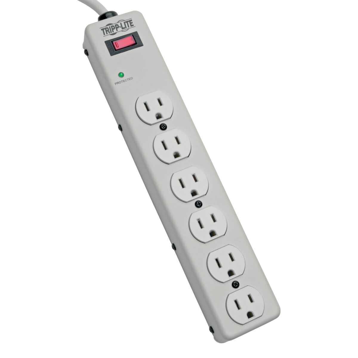 Tripp Lite TLM606HJ surge protector Gray 6 AC outlet(s) 120 V 70.9" (1.8 m)