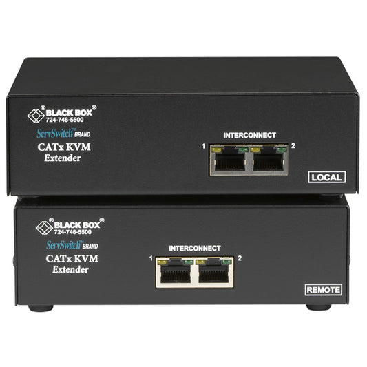 CATX USB KVM EXTENDER - DUAL-HEAD VGA WITH SERIAL AND AUDIO, GSA, TAA