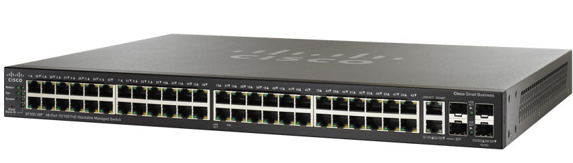 Cisco SF500-48P, Refurbished Managed L3 Fast Ethernet (10/100) Black Power over Ethernet (PoE)
